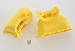yellow plastic molded piece